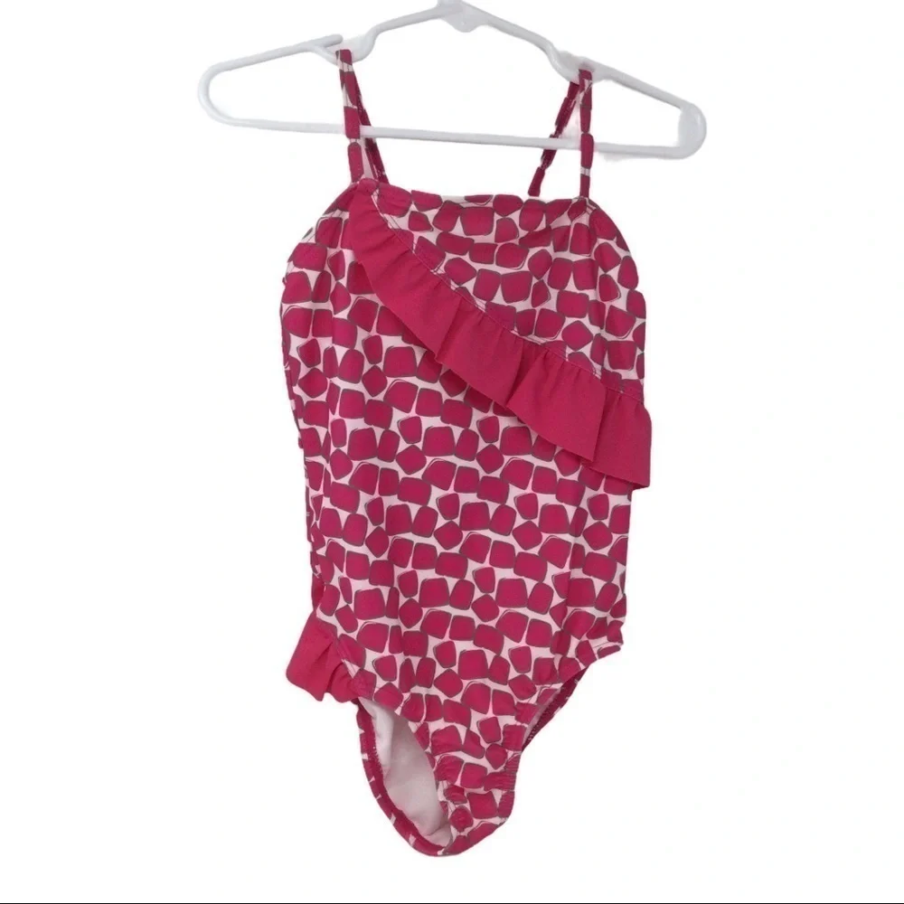 Children’s Place Hawaiian ruffle bottom swimsuit